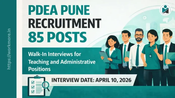 PDEA Pune Recruitment 2026