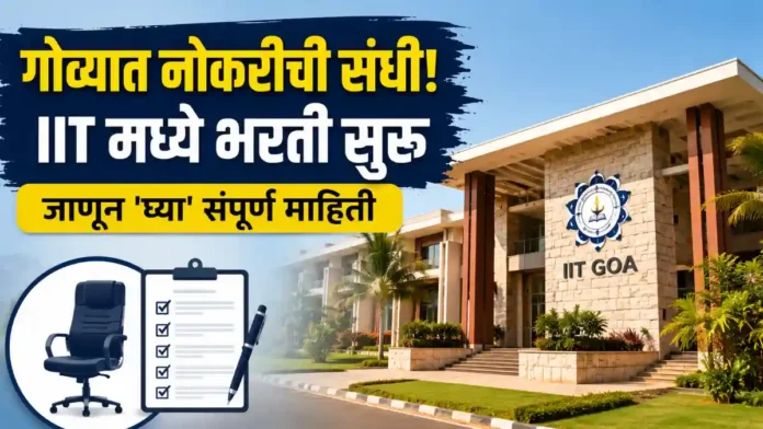 IIT Goa Bharti 2026